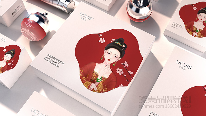 ucuis 插畫國(guó)潮風(fēng)化妝品包裝設(shè)計(jì)圖01