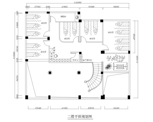 美容院設計規劃圖二樓 美容院設計規劃圖二樓